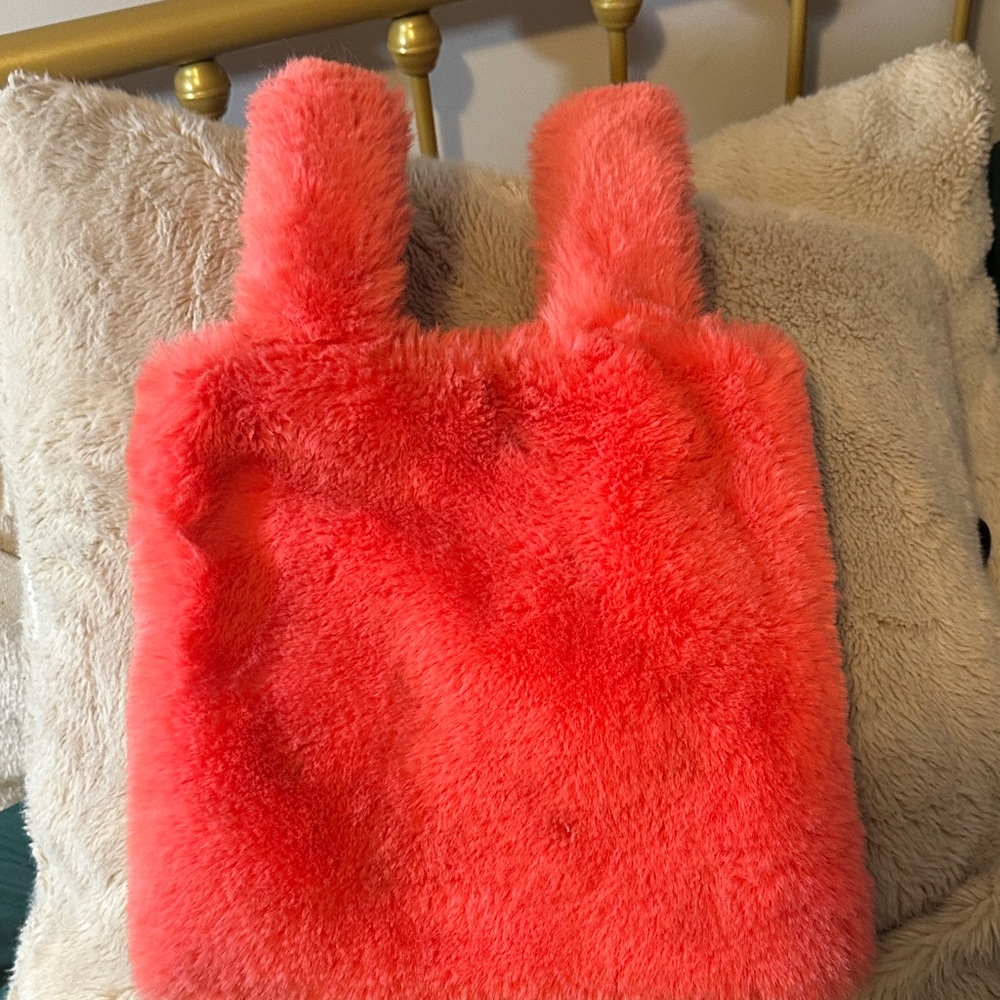 Faux Fur Pink Tote Bag
